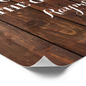 両側のひまわり花のサインを結婚選ぶ ポスター (角)