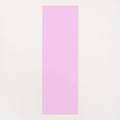 両側のバブルガム無地のピンクパステルカラー ヨガマット (裏面)