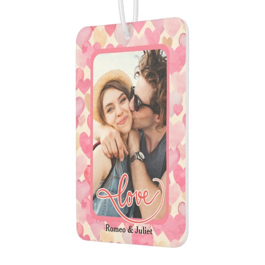 両側の同じカスタム写真車 カーエアーフレッシュナー (左)