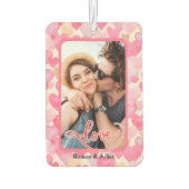 両側の同じカスタム写真車 カーエアーフレッシュナー (裏面)