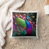 両側の孔雀の枕とコジスタイリッシュー設計 クッション (ブランケット)