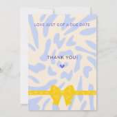 両側の赤ちゃんシャワー招待テンプレート 招待状 (裏面)