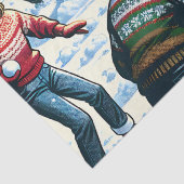 両側の雪合戦クリスマス 薄葉紙 (詳細)