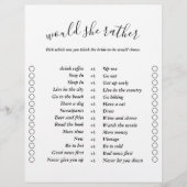 両側エレガントモダンビンゴブライダルシャワーゲーム (正面)