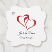 両側ハート独身の フェイバータグ (正面)