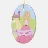 両側パーソナライズされたプリンセスオーナメント セラミックオーナメント (左)