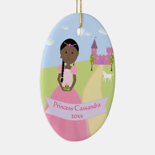 両側パーソナライズされたプリンセスオーナメント セラミックオーナメント (右)