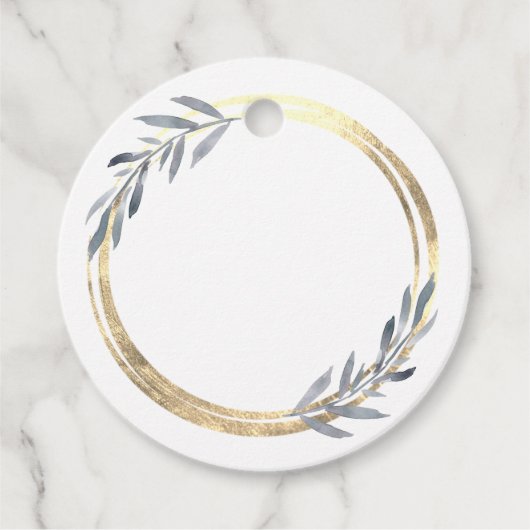 両側フェイク箔円 フェイバータグ (正面)