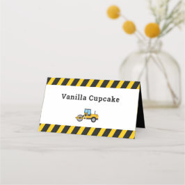 両側フード座席表かわいい建築トラック プレイスカード