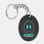 両側前向きキーチェーンが丸い キーホルダー (正面左)