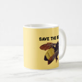 両側救に蜂が寄る コーヒーマグカップ (正面右)