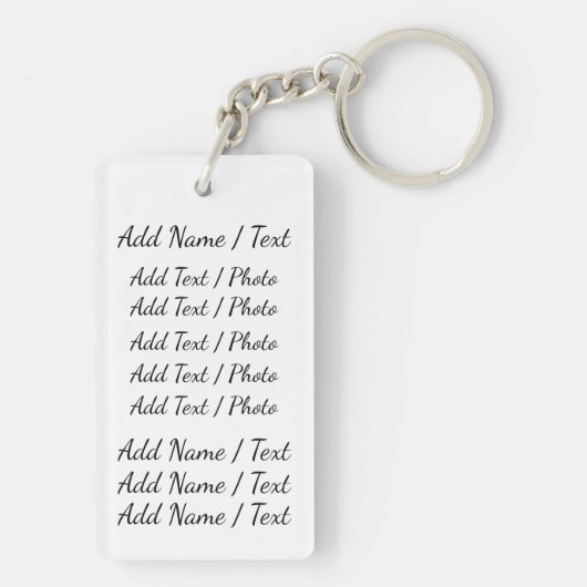 両側素晴らしキーチカスタマイズェン キーホルダー (裏面)