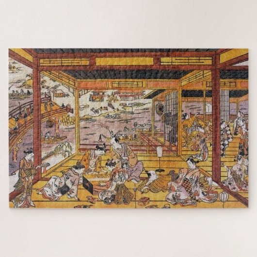 両国橋涼み ジグソーパズル (横)