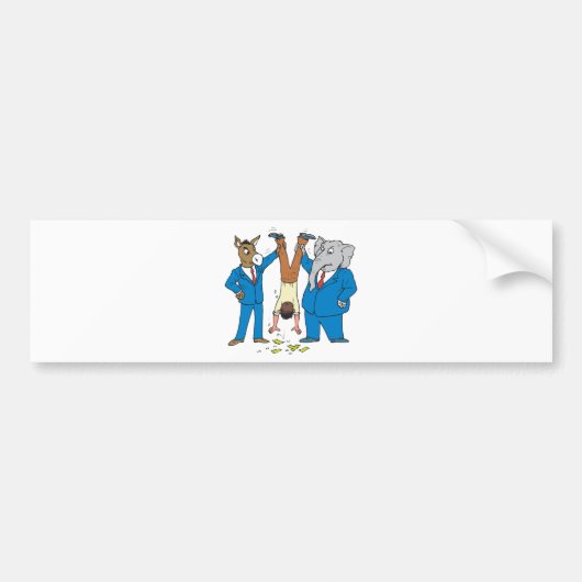 両当事者吸 バンパーステッカー (正面)