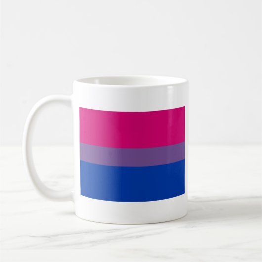 両性のプライドの旗 コーヒーマグカップ (左)