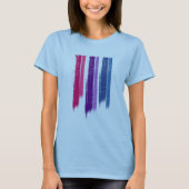 両性のプライドの縞- .PNG Tシャツ (正面)