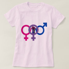 両性の女性力LGBT Tシャツ