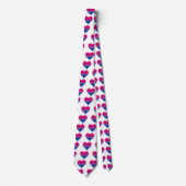 両性の旗のハート ネクタイ (正面)