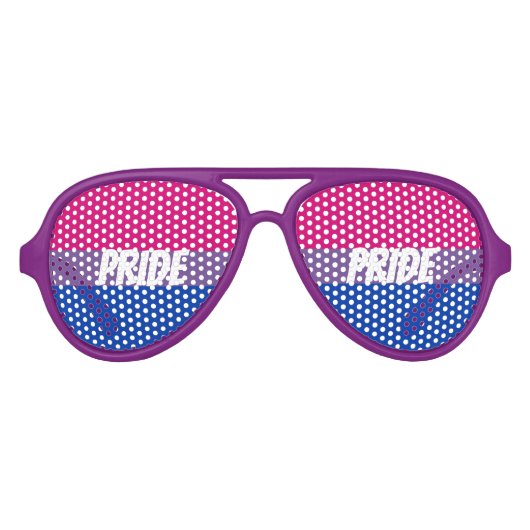 両性プライドお祝い アビエーターサングラス (正面)