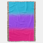 両性プライドグラデーション – 両性ギフト スローブランケット (正面縦)