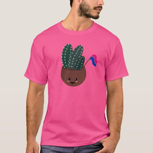 両性プライドサボテン Tシャツ (正面)