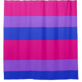 両性プライドシャワーカーテンはっきりした：明るい シャワーカーテン (正面)