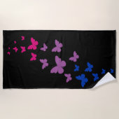 両性プライドバタフライトレイル ビーチタオル (正面)