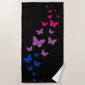 両性プライドバタフライトレイル ビーチタオル (正面)