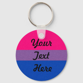 両性プライドフラグの色の背景 キーホルダー