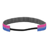 両性プライド国旗 アスレチックヘッドバンド (裏面)