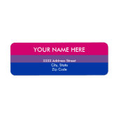 両性プライド国旗 ラベル (正面)