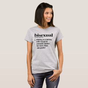 両性愛の定義 – 定義されたLGBTQ用語 – Tシャツ