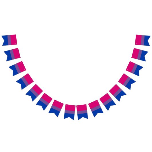 両性愛プライド旗 バンティングフラッグ (全)