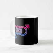 両性愛者ジェンダーシンボル コーヒーマグカップ (正面左)