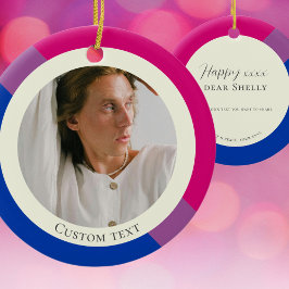 両性旗プライドお祝いギフトオーナメント セラミックオーナメント