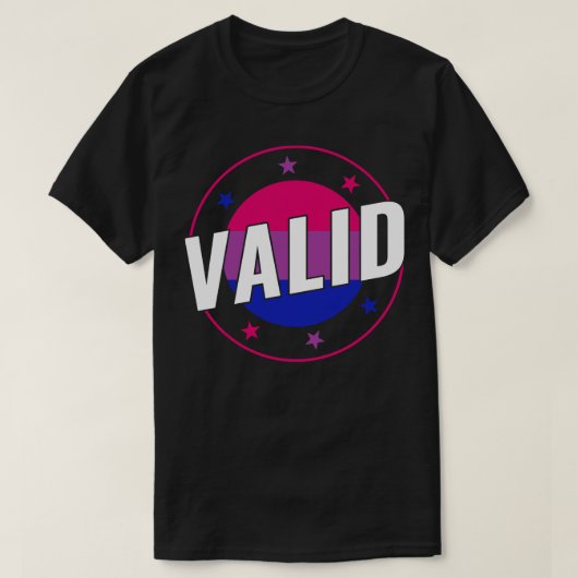 両性有効おもしろいBiプライド両性性 Tシャツ (デザイン正面)