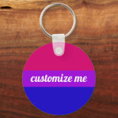 両性虹フラッグモノグラム キーホルダー (正面)