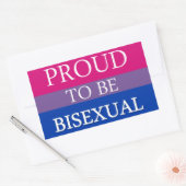 両性誇りを持ったである 長方形シール (封筒)