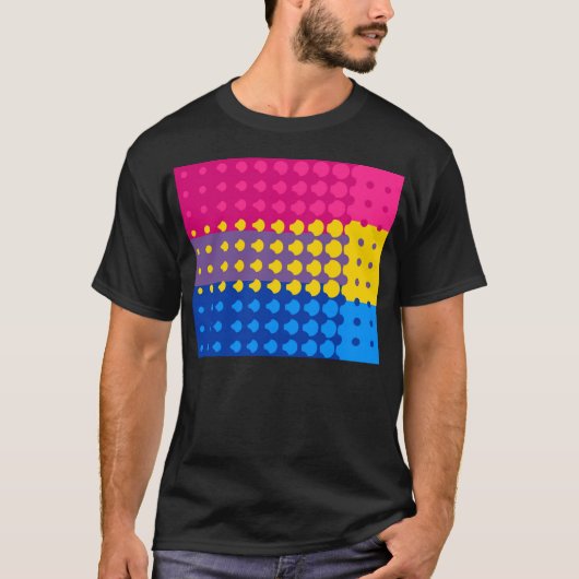 両性/Pansexual (デザイン1) Tシャツ (正面)
