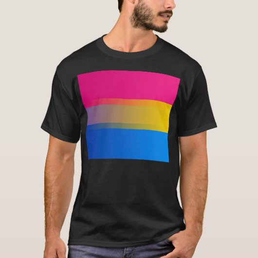 両性/Pansexual (デザイン2) Tシャツ (正面)