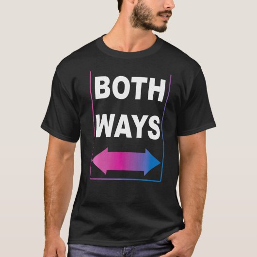 両性Biプライドフラグ Tシャツ (正面)