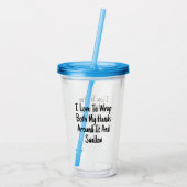 両手で包んで飲み込むのがのまわりに大好き アクリルタンブラー (裏面)