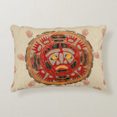 両手で太陽を横切る アクセントクッション (正面)