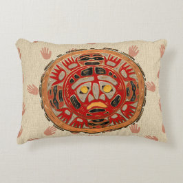 両手で太陽を横切る アクセントクッション