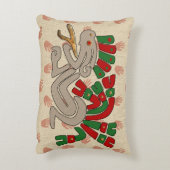 両手で太陽を横切る アクセントクッション (裏面(縦))