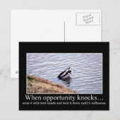 両手で機会を捉えて死ぬ ポストカード (正面/裏面)