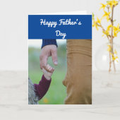 両手で父の日のカード カード (黄色い花)