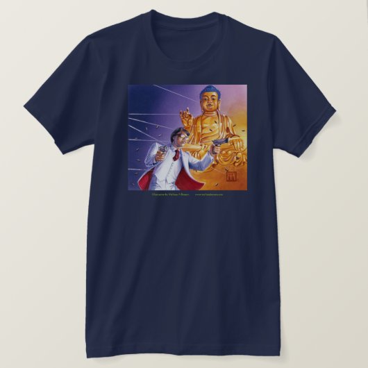 両手に銃を構えて Tシャツ (デザイン正面)