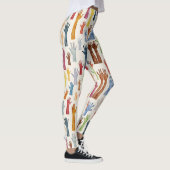 両手のアイコンの継ぎ目のないパターン レギンス (右)