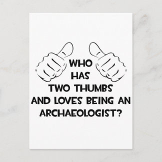 両手の親指が上 Archaeologistへの愛 ポストカード